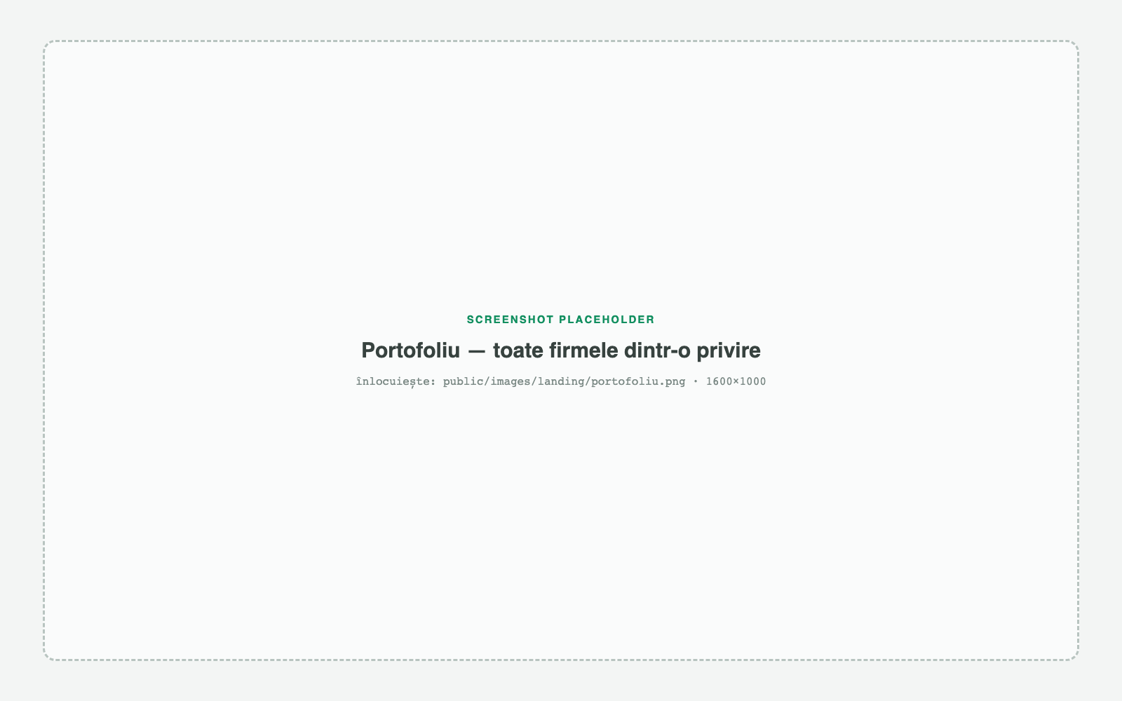 Toate firmele tale, un singur radar.